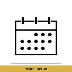 Calendar, Schedule, Date Settings, Appointment Icon Illustration. Date Sign Symbol. Vector Icon EPS 10