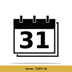Calendar, Schedule, Date Settings, Appointment Icon Illustration. Date Sign Symbol. Vector Icon EPS 10