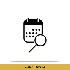 Calendar, Schedule, Date Settings, Appointment Icon Illustration. Date Sign Symbol. Vector Icon EPS 10