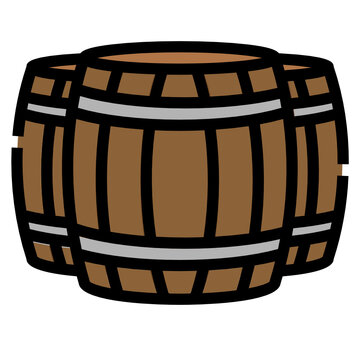 recommend clip art: barrel line icon