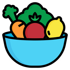 vegetable line icon