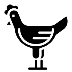 hen glyph icon