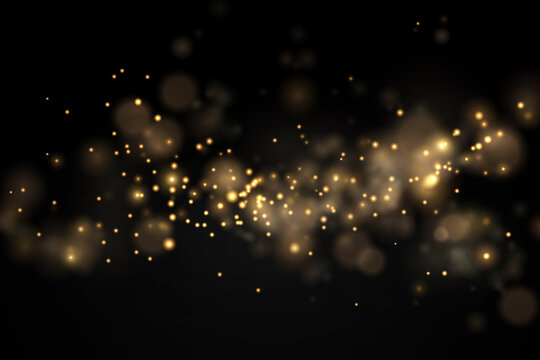 Glowing Bokeh Lights, Sun Particles And Sparks.