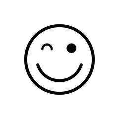 Smile face emoticon icon vector. Emoji icon. Flat design style on white background.