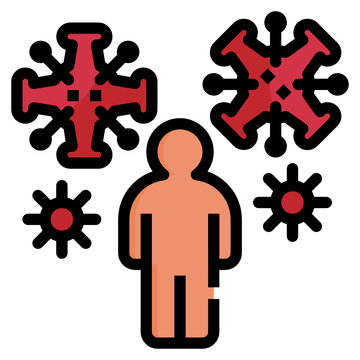 virus line icon