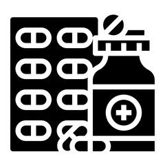 medicines glyph icon