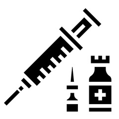 syringe glyph icon