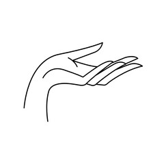 Obraz premium Rustic Organic Hand Line Art Vector Illustration Design