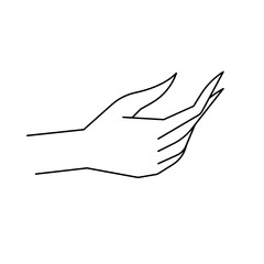 Rustic Organic Hand Line Art Vector Illustration Design