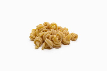 funghetti pasta isolated on white background