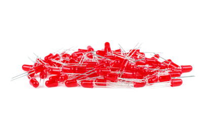 Pile of new red 5mm LED's