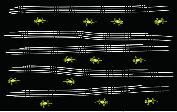A Flock of Lizards lined up paralel