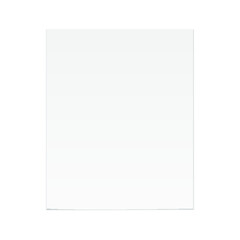 Blank white paper sheet isolated on a white background