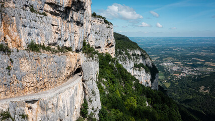 Route et paysage du Vercors en France