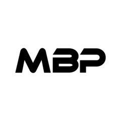 MBP letter logo design with white background in illustrator, vector logo modern alphabet font overlap style. calligraphy designs for logo, Poster, Invitation, etc.