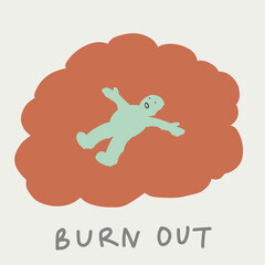 illustration of burn out