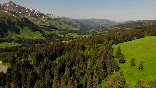 Luftaufnahme vom Gantrisch (Gurnigel) Schweiz Juni 2021 
