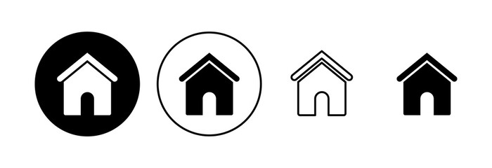 House icon set. Home icon vector