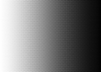 A black-and-white abstract halftone background, with a horizontal gradient going from the brightest color to the darkest. Useful as a base for your own creations.
