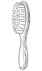 Deodorant Fashion illustration. Line art.