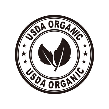 Usda organic vector label design