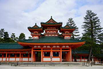 Heian Jingu Shrine in Kyoto.