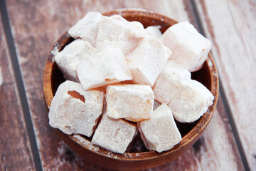 traditional oriental sweetness turkish lukum