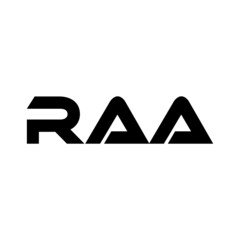 RAA letter logo design with white background in illustrator, vector logo modern alphabet font overlap style. calligraphy designs for logo, Poster, Invitation, etc.