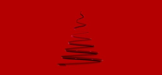 weihnachten weihnachtsbaum modern illustration 3d