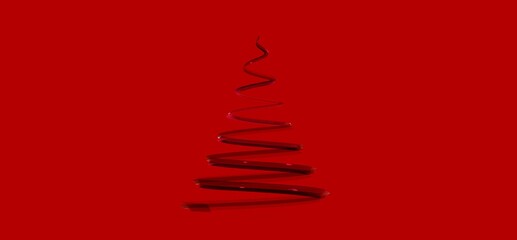 weihnachten weihnachtsbaum modern illustration 3d