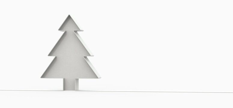 weihnachten weihnachtsbaum modern illustration 3d