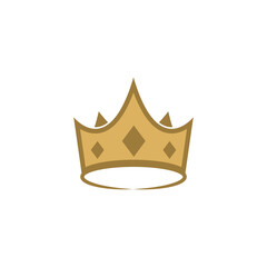 Royal King Queen Crown Elegant Luxury logo design