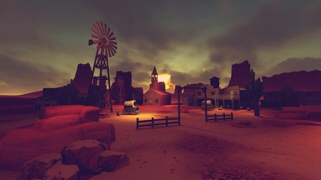 Wild West Landscapes And Cities