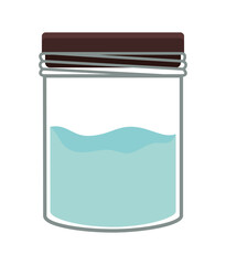 transparent water glass