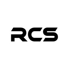 RCS letter logo design with white background in illustrator, vector logo modern alphabet font overlap style. calligraphy designs for logo, Poster, Invitation, etc.