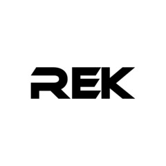 REK letter logo design with white background in illustrator, vector logo modern alphabet font overlap style. calligraphy designs for logo, Poster, Invitation, etc.