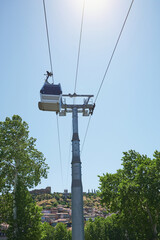 Cable car road pillar