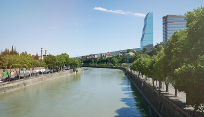 Kura river shore in Tbilisi © PixieMe