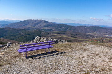winter view of Konyavska mountain, Bulgaria