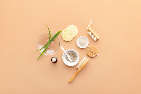 Spa treatment natural cosmetic products ready to use