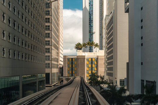 Railway in Miami, Florida. USA.