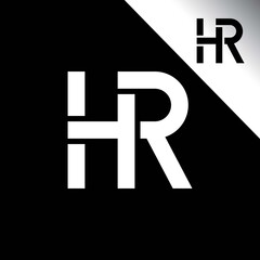Obraz premium HR Letter logo business