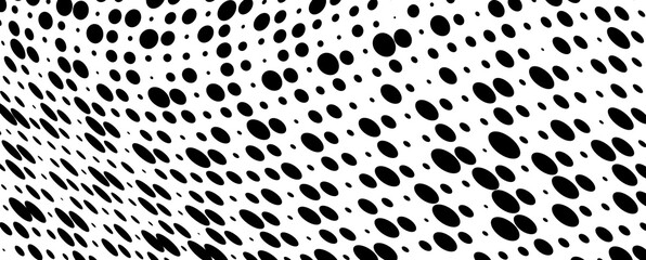 The halftone texture is monochrome. Vector chaotic background