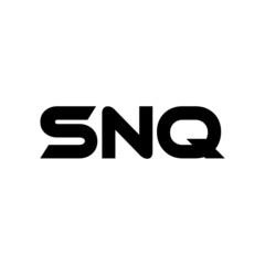 SNQ letter logo design with white background in illustrator, vector logo modern alphabet font overlap style. calligraphy designs for logo, Poster, Invitation, etc.