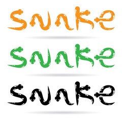 Fototapeta premium Snake logo template