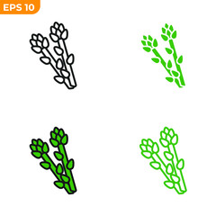 asparagus icon symbol template for graphic and web design collection logo vector illustration