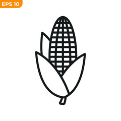 corn icon symbol template for graphic and web design collection logo vector illustration