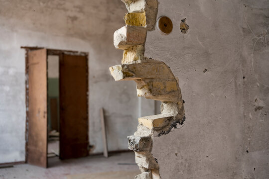 Old destroyed building