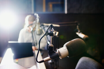 Making waves over the airwaves stock photo