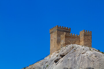 Fototapeta na wymiar Sudak Castle in Crimea